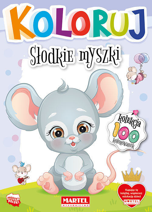 Słodkie myszki. Koloruj