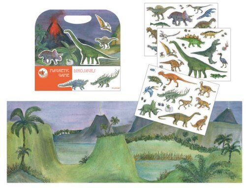 Układanka gra magnetyczna Dinozaury