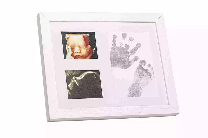 Ramka foto galeria z atramentem magic ink odcisk bobasa