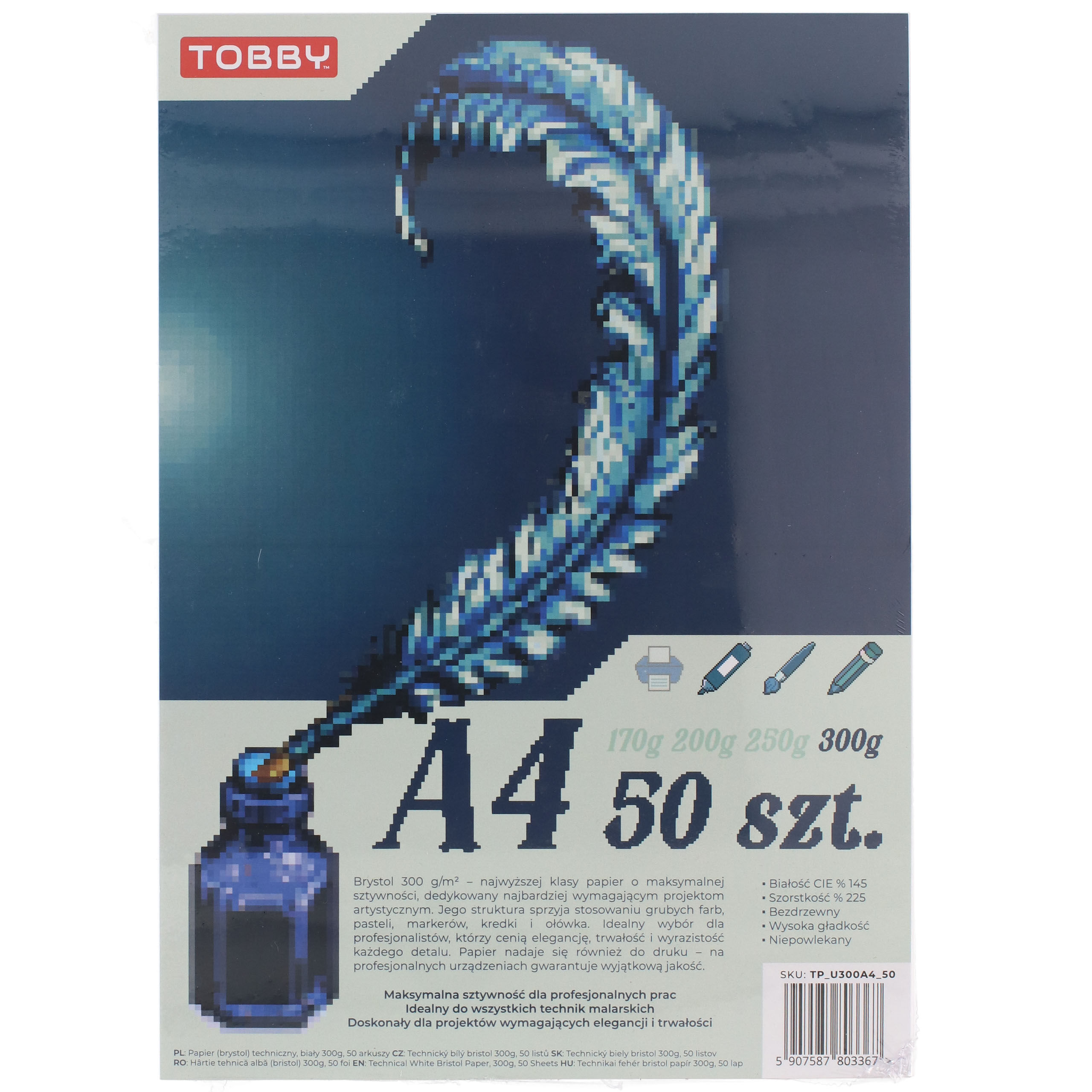 Papier Brystol A4 50 ark.300g