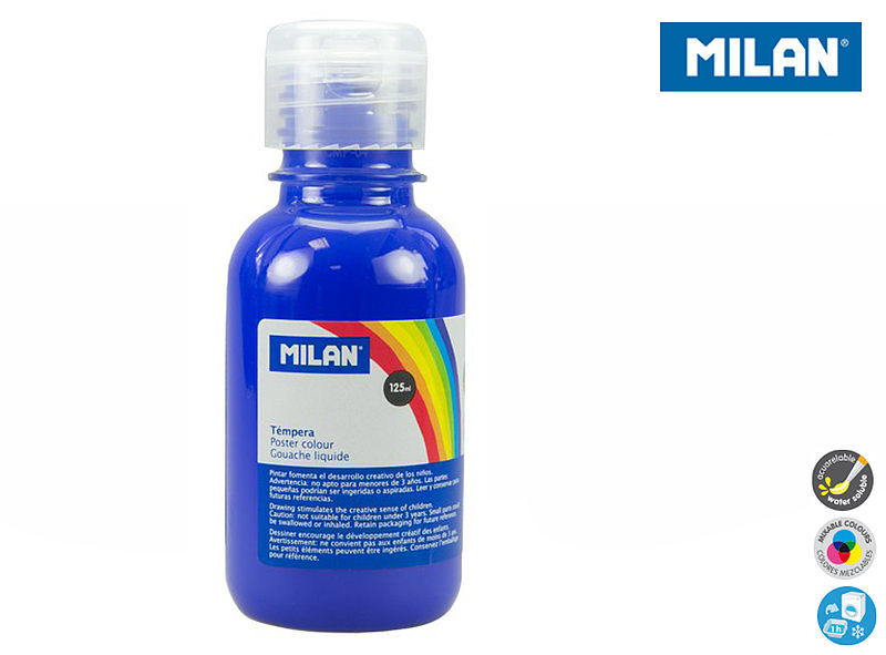 Farba milan plakatowa 125 ml granat butelka
