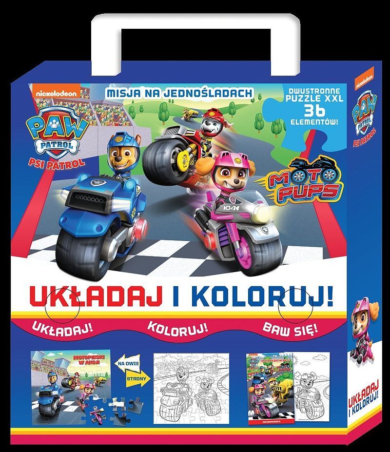Psi Patrol. Układaj i koloruj.