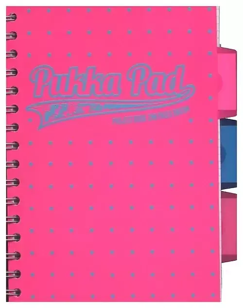 Kołozeszyt pukka pad a5 project book neon różowy