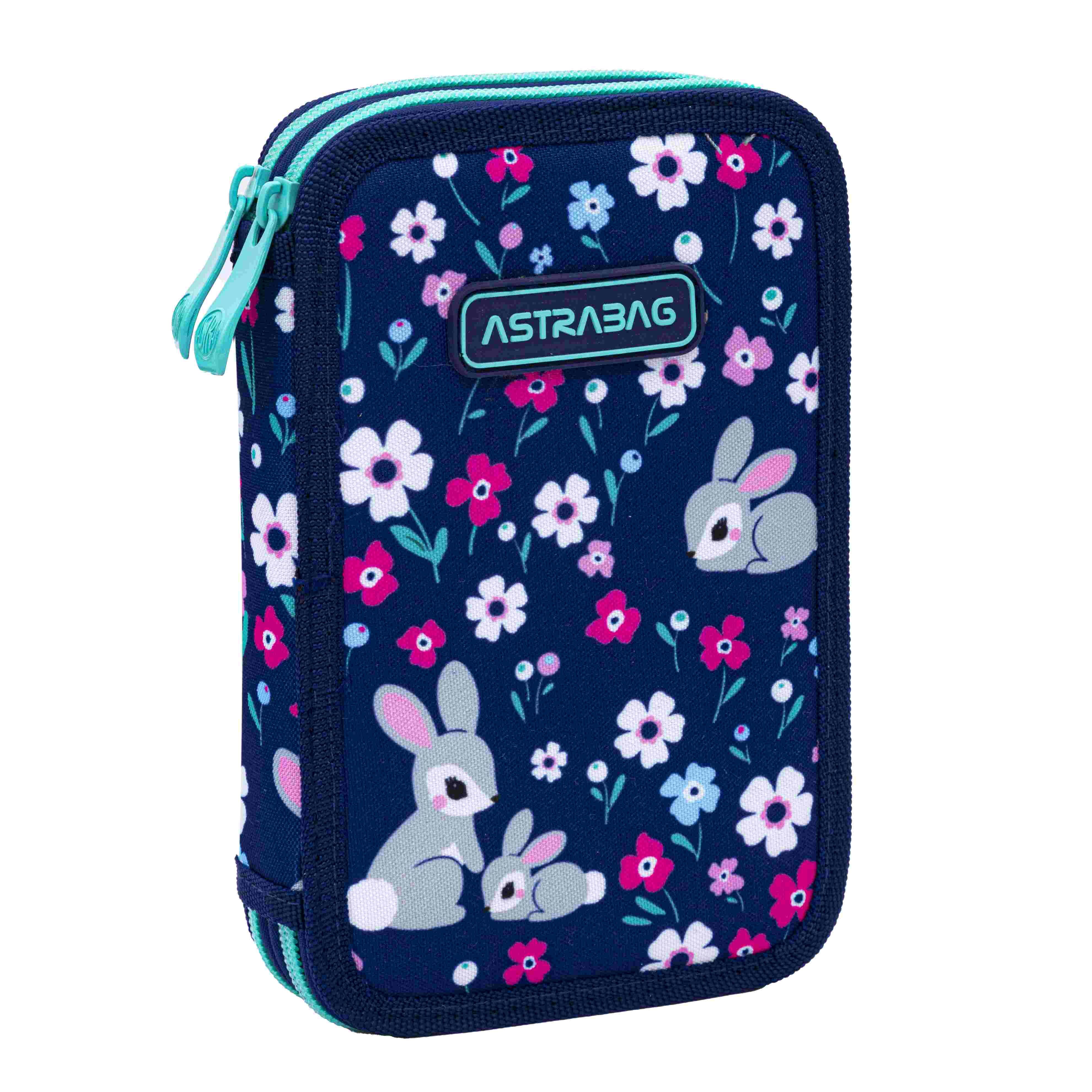 Piórnik 2-komorowy z wyposażeniem Astrabag Baby Bunny