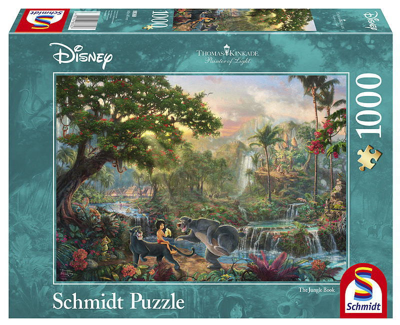 Puzzle 1000 sq t. Kinkade księga dżungli
