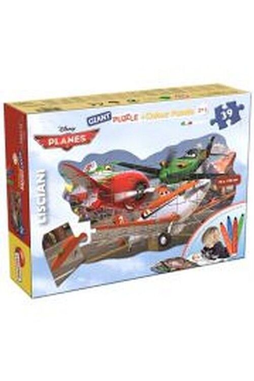 Puzzle Dwustronne Gigant 39 elementów PLANES