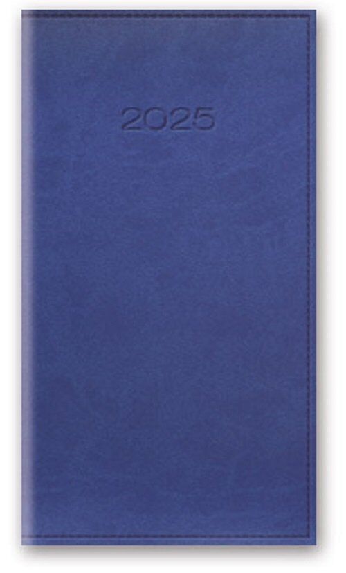 Kalendarz 2025 A6 tygodniowy Vivella zgaszony niebieski