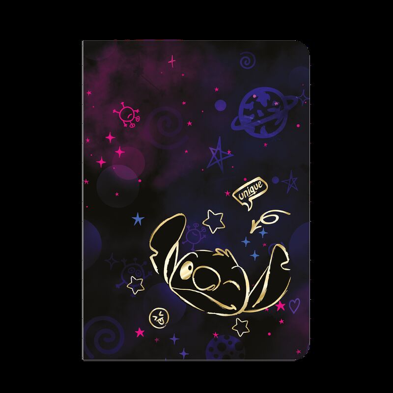 Zeszyt A5 32k.kratka Disney Gold  Stitch wzór 1
