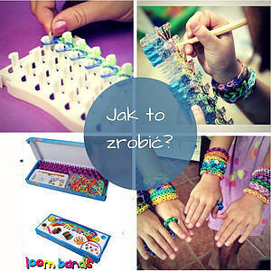 Gumki loom bands zestaw z krosnem w pudełku