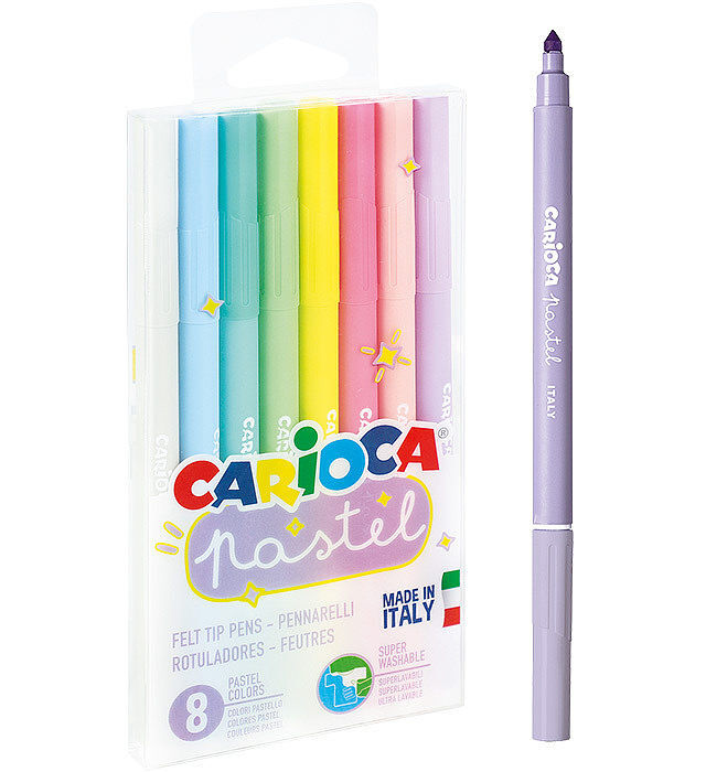 Pisaki Pastelowe CARIOCA 8 kolorów