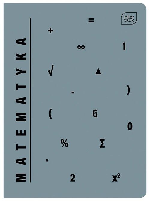 Zeszyt A5 Matematyka w kratkę 60 kartek 10 sztuk