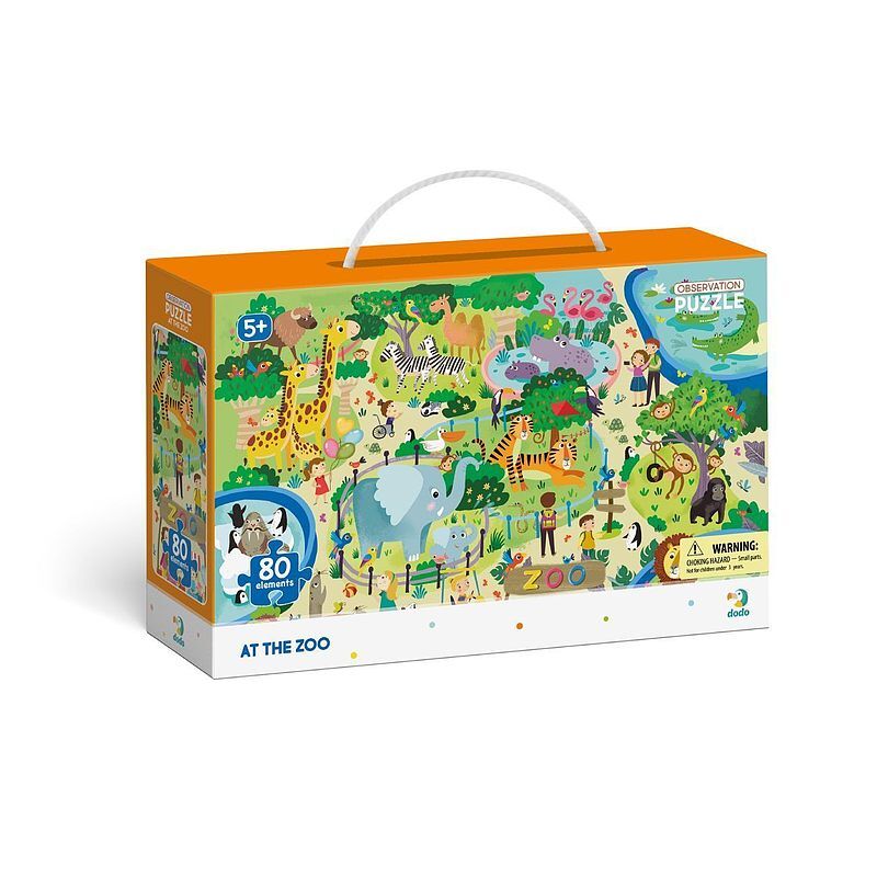 Puzzle 80 obserwacyjne w zoo dop300259