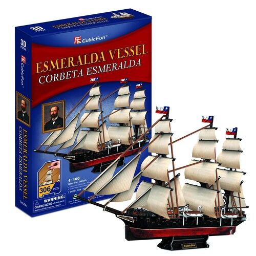 Puzzle 3D Żaglowiec Esmeralda 306