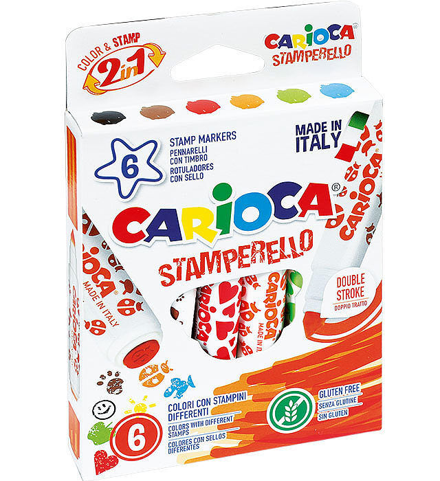 Pisaki carioca stemple 6 kolorów