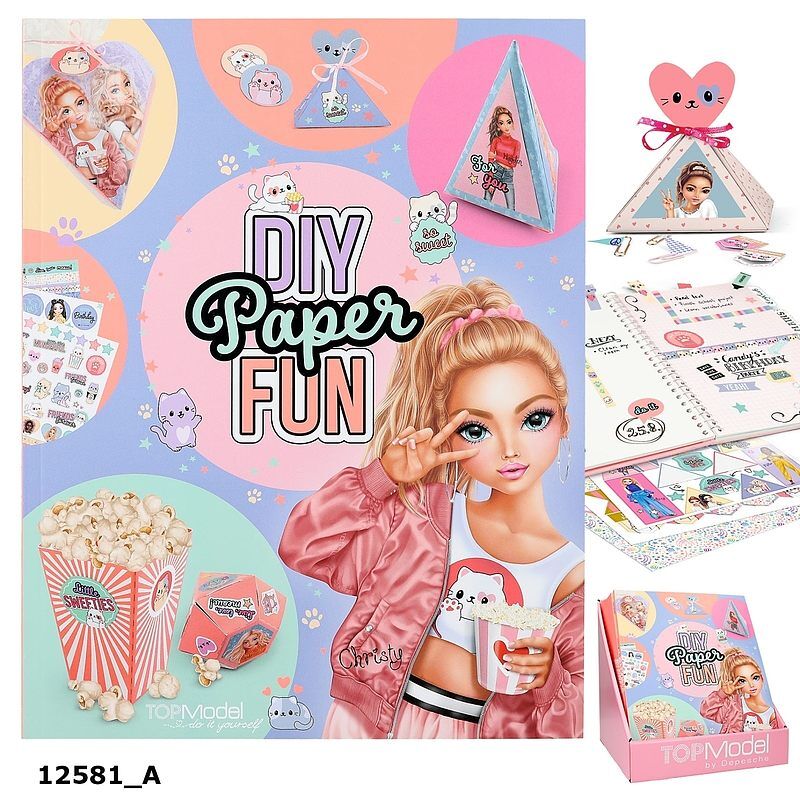 Zestaw kreatywny paper fun diy top model