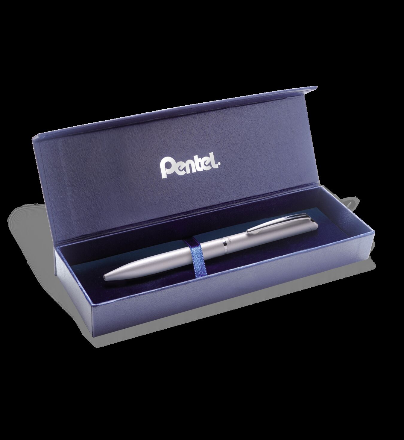Eleganckie pióro kulkowe EnerGel 0,7 mm BL2007-Z srebrne w etui