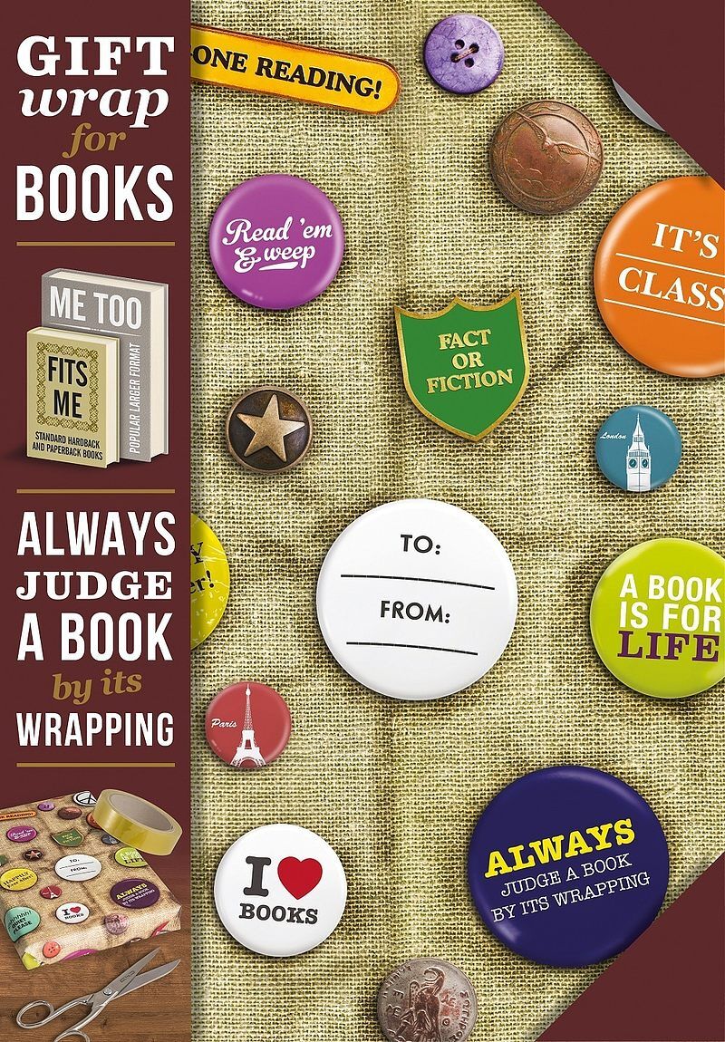 Gift wrap - papier do książki - book badges