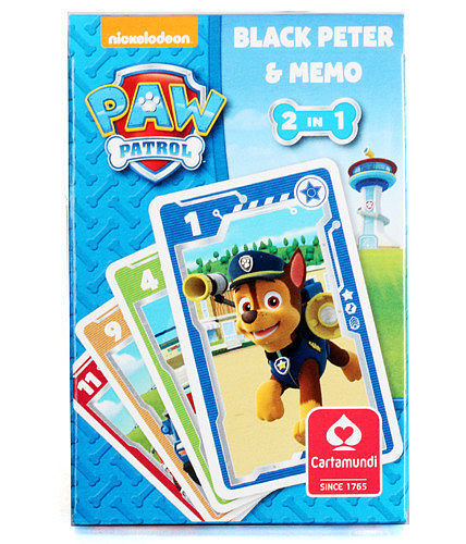 Gra czarny piotruś memo psi patrol