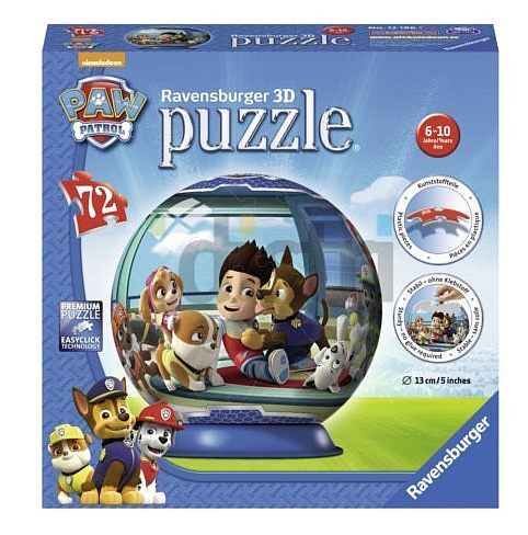 Puzzle 72 kuliste 3d psi patrol