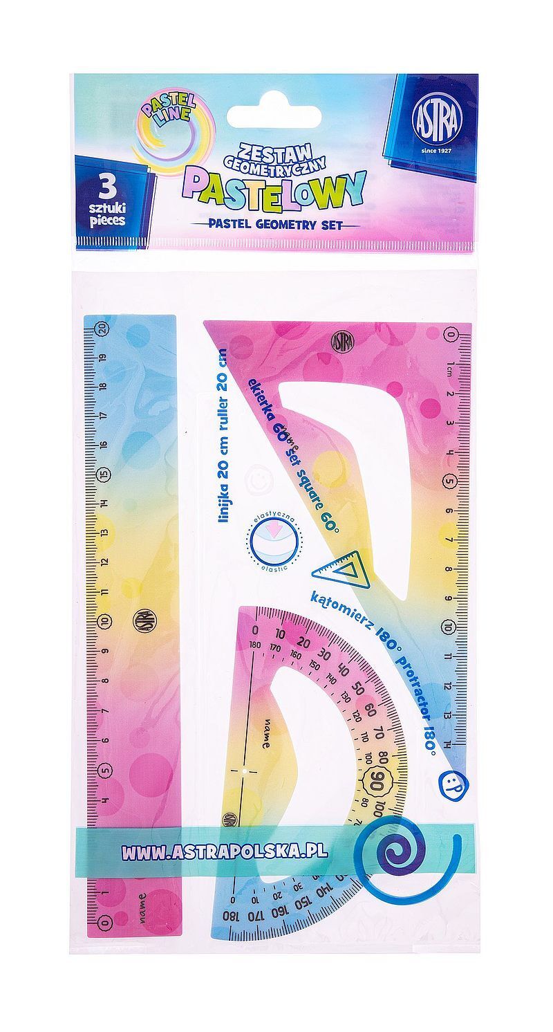 Zestaw geometryczny flexi 3 elementy astra 20 cm
