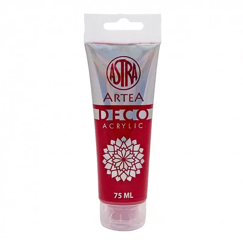 Farba akrylowa deco artea 75 ml tuba głęboka czerwień