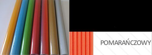 Tektura falista „E” rolka 50cm x 70cm kolor pomarańczowy