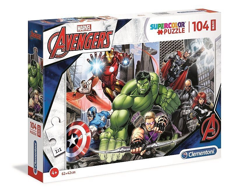 Puzzle 104 el maxi super kolor avengers: gotowi do lotu 23688