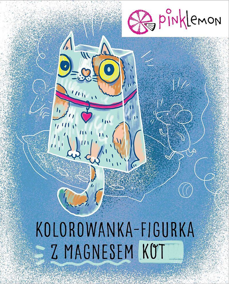 Figurka do kolorowania z magnesem kot