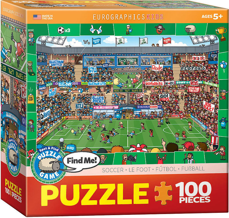 Puzzle 100 spot&find soccer 6100-0476