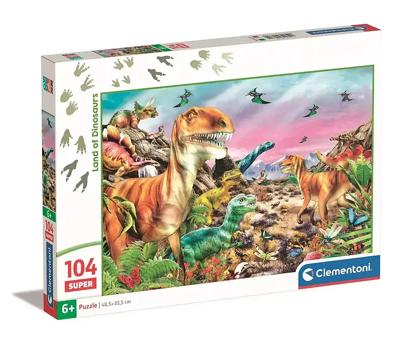 Puzzle 104 super kolor land of dinosaurus 25779