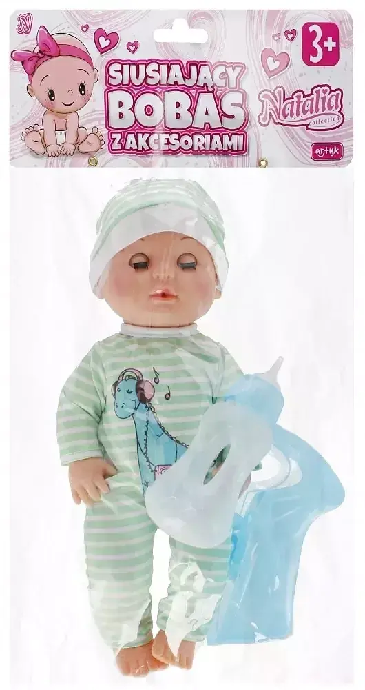 Lalka natalia siusiający bobas z akcesoriami 30 cm