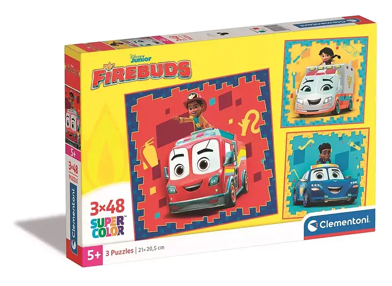 Puzzle 3 x 48 super firebuds 25311