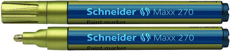Marker olejowy schneider maxx 270 okrągły 1-3mm złoty