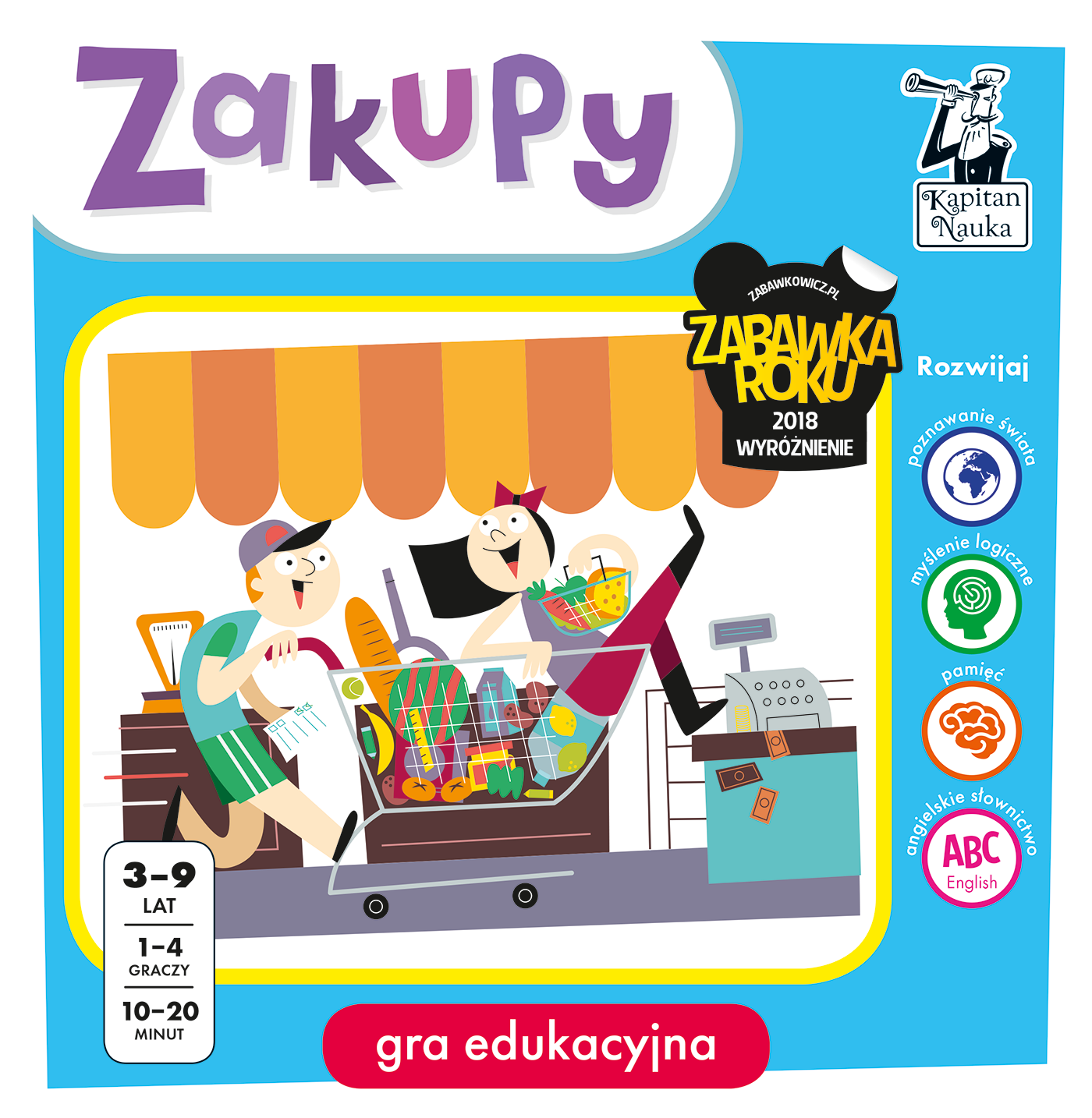 Kapitan Nauka Gra edukacyjna Zakupy NOWE WYDANIE