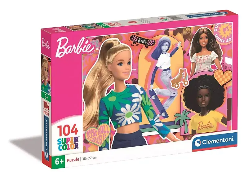 Puzzle 104 super kolor barbie 25753