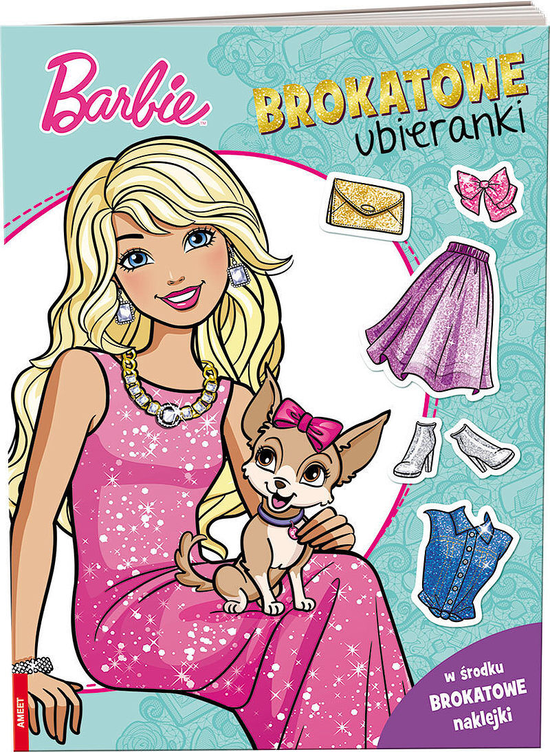 Barbie brokatowe ubieranki sdlb-1101