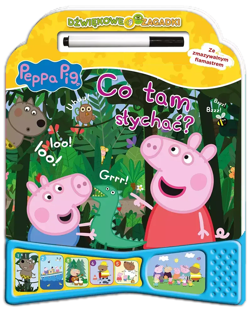 Peppa Pig. Dźwiękowe zagadki. Co tam słychać