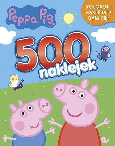 500 naklejek koloruj naklejaj baw się Świnka Peppa