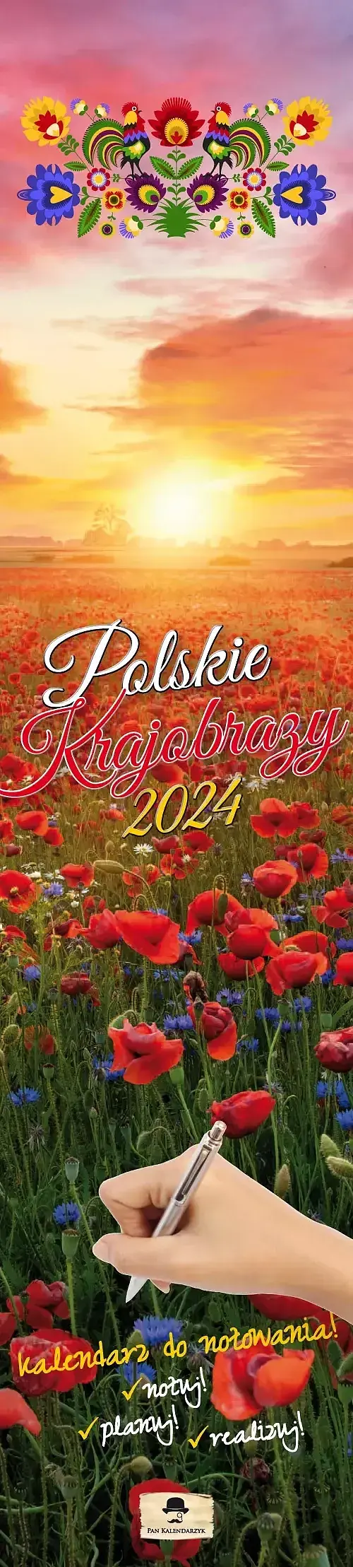 Kalendarz 2024 polskie krajobrazy paskowy wąski kpw-v. 3