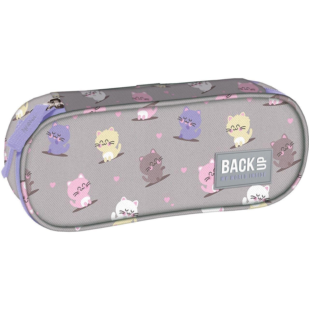 Piórnik owalny Backup Kotki Kawaii PB8A02