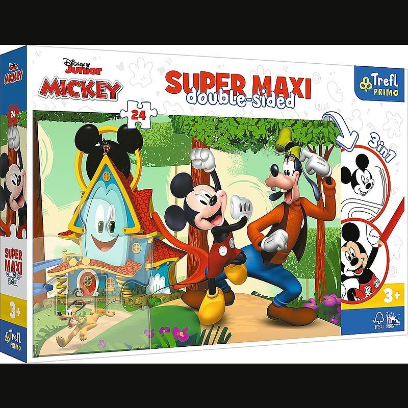 Puzzle 24 super maxi wesoły domek i przyjaciele 41012