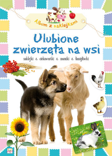 Album z naklejkami- Ulubione zwierzęta na wsi
