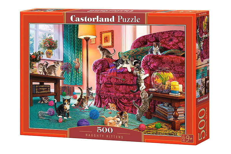 Puzzle 500 niegrzeczne kocięta