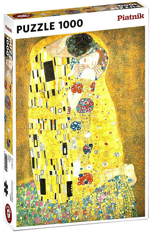 Puzzle 1000 klimt pocałunek metalizowane