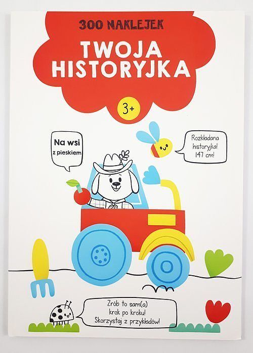 300 naklejek 3+ twoja historyjka Czerwona