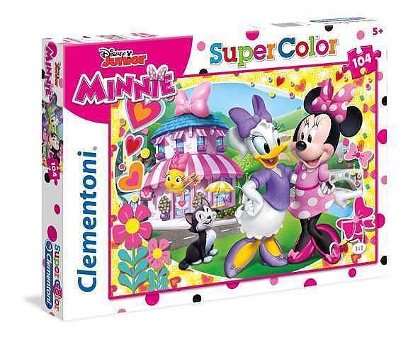Puzzle 104 super kolor szczęśliwi pomocnicy minnie 27982