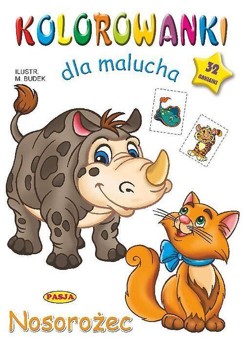 Kolorowanki dla malucha. Nosorożec