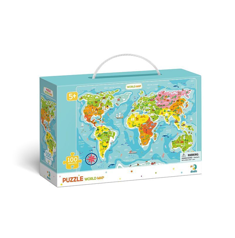 Puzzle 100 mapa świata dop300123