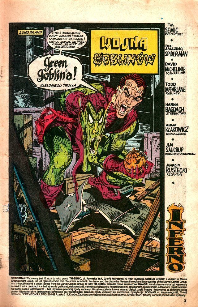 Spider-Man (TM-Semic) - 17 - (11/1991) Wojna Goblinów / Spadający Prowler