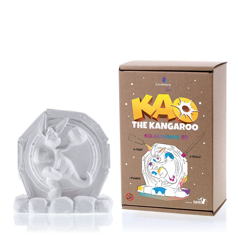 Kolorowanka 3d kao the kangaroo